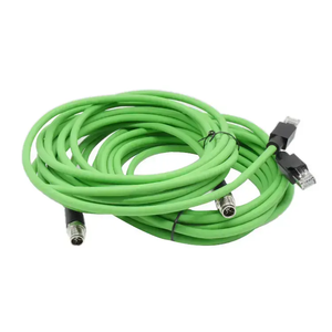 สายเชื่อมต่ออีเธอร์เน็ตแบบ M12 X Code 8 พิน หัวต่อแบบตัวผู้ ต่อกับ RJ45 IP67 หัวต่อกันน้ำสำหรับงานอุตสาหกรรม - Product Image 4