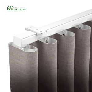 <span class=keywords><strong>Riel</strong></span> de Cortina para Exteriores YIJIALE, Resistente a la Oxidación, en Forma de S, Plegable, con Cinta Adhesiva, para Montaje en Pared - Product Image 1