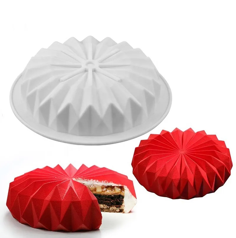 Origami Silicone Gâteau Moule Pour Gâteaux Mousse Décoration Moule Ustensiles De Cuisson Outils fabricant bas prix gâteau bougie silicone moule