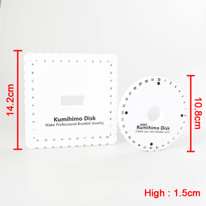 XuQian de alta calidad redondo cuadrado <span class=keywords><strong>Kumihimo</strong></span> <span class=keywords><strong>disco</strong></span> trenzado discos conjunto - Product Image 3