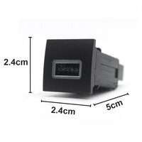 Chargeur rapide pour voiture Double QC3.0 USB PD Chargeur de téléphone Adaptateur d'interface de prise Compatible pour VW Golf 5 Pour VW Golf 6 Accessoires