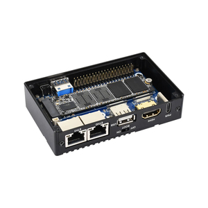 Mini-ordinateur CM5-DUAL-ETH-BOX-B Gigabit/2.5G à double Ethernet (B) basé sur Raspberry Pi CM5 avec deux ports Ethernet RJ45 K570 - Product Image 1