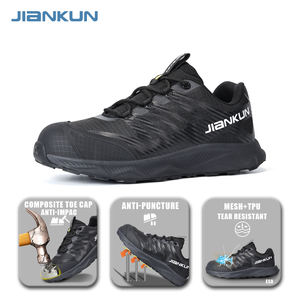 JIANKUN S3 ESD erkek güvenlik iş ayakkabısı anti-darbe kompozit ayak anti-delinme su geçirmez örgü + TPU yırtılmaya dayanıklı erkekler kadınlar için - Product Image 3