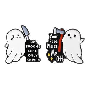 Nuevo estilo letras en inglés sin cuchara <span class=keywords><strong>solo</strong></span> cuchillo personalidad europea y americana Hada de Halloween para Año Nuevo Metal - Product Image 4