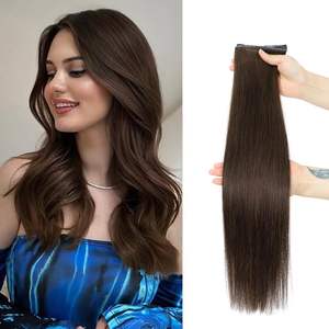 Extensions de cheveux Lestty 2026 à double couche, trame invisible papillon, trame invisible perlée avec trous, cheveux vierges à cuticules intactes - Product Image 1