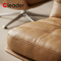 Fauteuil de bureau commercial en cuir PU, pivotant, inclinable, confortable, ergonomique, pour une personne