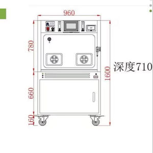 Gabbia per animali di lusso a unità singola realizzata in acciaio inossidabile 304 sistema silenzioso tre in uno schermo per Computer da 4 pollici con cabina di cura severa - Product Image 1