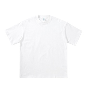 All'ingrosso personalizzato 240 grammi di cotone pesante t-shirt tinta unita tutto a spalla larga versione uomini e donne dello stesso - Product Image 2
