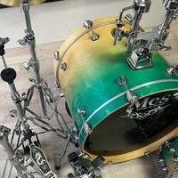 Kit de batterie portable 5 pièces avec charleston et support de cymbales, étui souple et poignée de transport, pour rythmes de batterie