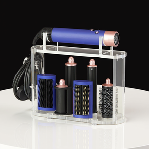 Organizador de Acrílico <span class=keywords><strong>7</strong></span> en 1 para Encimera, Soporte Ecológico para Herramientas de Peinado, Exhibidor para Secador de Pelo <span class=keywords><strong>Dyson</strong></span> <span class=keywords><strong>Airwrap</strong></span> y Estilizador - Product Image 1