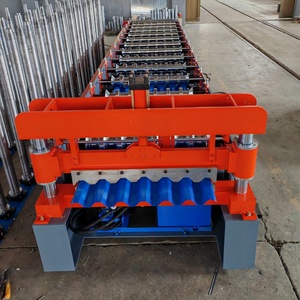 آلة تشكيل بلاط السقف المموج الفولاذي عالية السرعة أوتوماتيكية بالكامل مع محرك - Product Image 4