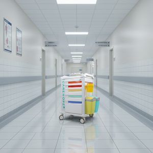 MT 메디컬 대규모 프로모션 고품질 다기능 병원 구급 카트 의료 응급 구조용 다채로운 색상 카트 - Product Image 1