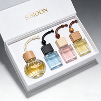 Diffuseur de parfum pour voiture suspendu, flacon en verre vide de 10 ml, avec logo personnalisé, pour grille d'aération de voiture, vente en gros