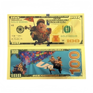 Nouveauté 2026 : 4 modèles de billets de banque animés plaqués or 24 carats pour collection - Product Image 4