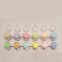 Pots de peinture acrylique personnalisés 6/12 couleurs 3ml, couleurs macaron, outils de dessin pour l'art des enfants, peintures colorées pour fêtes et bricolage avec pinceaux