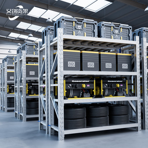 نظام رفوف من الفولاذ المقاوم للصدأ قابل للتعديل بطول 60 قدمًا للحماية من التآكل، رفوف تخزين بدون براغي للمستودعات، أرفف ثقيلة التحمل - Product Image 2