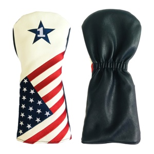 Ensembles de housses de protection pour clubs de <span class=keywords><strong>golf</strong></span> (drivers et woods) de haute qualité, production d'usine d'origine, avec fermeture magnétique et caractéristique imperméable - Product Image 1
