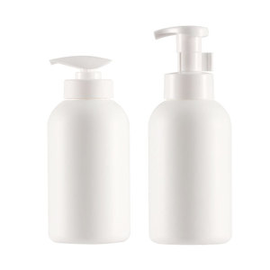 White Hdpe Plastic <b>Bottles</b> 300ml Shower Gel <b>Bottle</b> 500ml Shampoo <b>Pump</b> <b>Bottle</b> With Emulsion <b>Pump</b> Head For Daily Care Products - Product Image 4