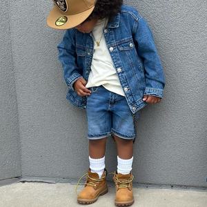 Ensemble de Vêtements <span class=keywords><strong>en</strong></span> <span class=keywords><strong>Jean</strong></span> pour Enfants Vente <span class=keywords><strong>en</strong></span> Gros <span class=keywords><strong>Veste</strong></span> <span class=keywords><strong>en</strong></span> <span class=keywords><strong>Jean</strong></span> et <span class=keywords><strong>Jean</strong></span> Court Tenues d'Automne pour Garçonnet - Product Image 2