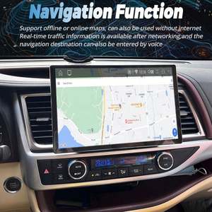 Reproductor Multimedia Inalámbrico Carplay Auto, Pantalla Android de 13.3 Pulgadas y 2K para TOYOTA Highlander 2015 2017, Radio Estéreo con Navegación para Auto - Product Image 4
