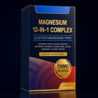 Complément 12-en-1 de Vitamines et Minéraux Complexes avec 700mg de Magnésium en Capsules - Absorption Synergique Améliorée pour la Relaxation Musculaire