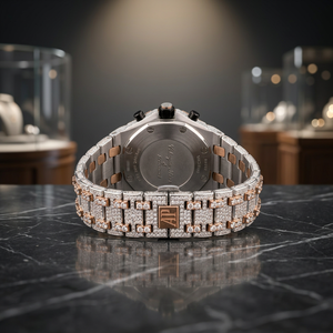 Reloj Mecánico de Lujo para Hombre, Estilo Hip Hop, Alta Calidad, Completamente Adornado con Diamantes VVS, Correa de Cuero, Cristal de Zafiro, Todas las Marcas, Venta al Por Mayor - Product Image 2