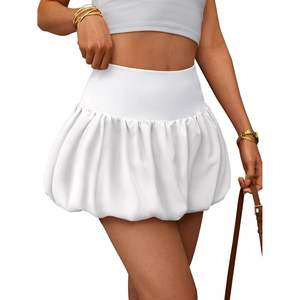 Falda acampanada de verano de cintura alta a la moda para mujer Mini pantalones cortos de burbuja de Reina - Product Image 5