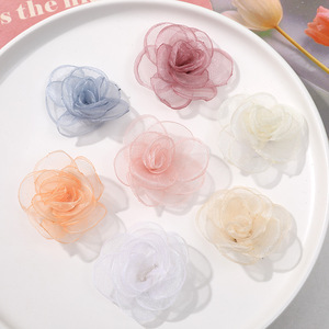 Gasa de Nieve con Borde Quemado por el Viento, Dulce y Delicada, Material para Horquillas y Pendientes Tejidos a Mano, Decoración del Hogar, Diseño Art <span class=keywords><strong>Deco</strong></span> - Product Image 5