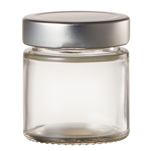 Frascos de vidrio con tapa de aluminio, tarro de miel de 180 ml, frasco de vidrio con tapa para alimentos, tarros de vidrio de calidad alimentaria para almacenamiento en la cocina. - Product Image 1