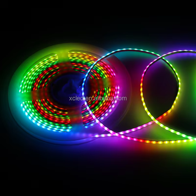 Slim 5mm Rainbow Dream Color Smart RGB Flexible COB LED Strip Light DC 5V 160LED RGBIC Addressable Strips USB/Voice IP20 Energy