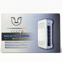 Switch Gigabit Ethernet de 5 Puertos S805, 100/1000Mbps, RJ45, Divisor de Red LAN, Plug and Play, para Hogar, Seguridad y Oficina