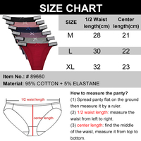 Pantis de Nuevo Estilo para Mujer Ropa Interior de Bikini Ropa Interior de Algodón para Mujer Calzones Acanalados para Damas