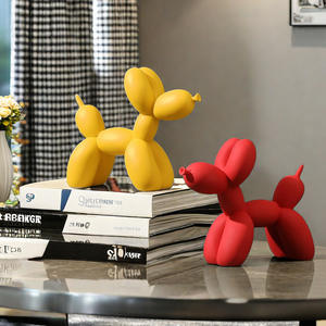 Figura Decorativa de Perro Globo Esculpido en Resina Epoxi, Estilo Artístico Moderno, Color Sólido, Arte Popular, Decoración para Hogar u Oficina - Product Image 4