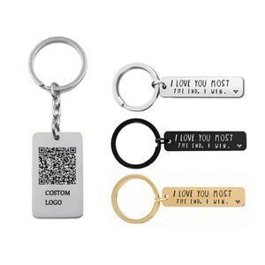 Porte-clés personnalisé avec code QR, anneau en métal, logo personnalisé, petit cadeau souvenir, porte-clés musulman - Product Image 4
