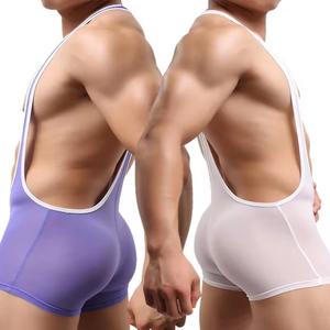 Body Sexy de Moda para Hombres Mayores con Estampado de Leopardo, Ropa Interior Sexy para Hombres - Product Image 1