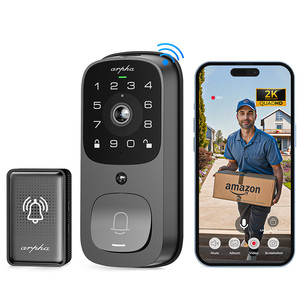 Arpha Keyless nhập wifi tuya chuông cửa máy ảnh ngón tay in thông minh chốt cửa Khóa USA Alexa khách sạn nhà kỹ thuật số cửa khóa cửa - Product Image 2