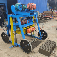Type de ponte Machine de fabrication de blocs de béton mobiles QMY4-45 Nouvelle condition Machines de fabrication de briques creuses Argile crue