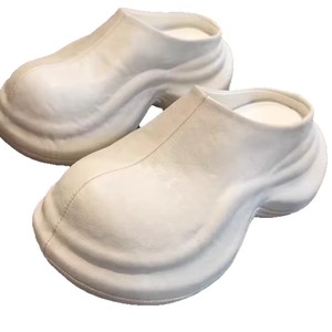 2026 Trendy Platform Slippers for Women Outdoor Anti-<b>Slip</b> Deodorant Sandals Casual Closed-Toe <b>Half</b> Shoes - Product Image 5