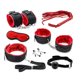 China Factory supply 7pcs SM adult sex toy restraints bondage set