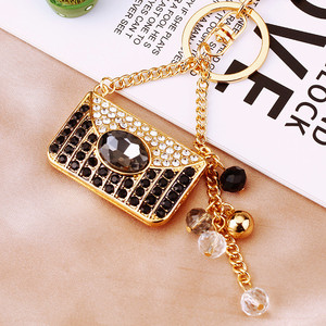 Ins Korean Metal Handbag Shaped <b>Key</b> <b>Ring</b> Hanging Ornaments Silk Screen Printed Women <b>Bag</b> Charm Keychain - Product Image 6