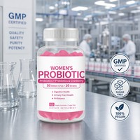 Gummies Probiotiques Canneberge pour Femmes 50 Milliards de UFC Fibres Prébiotiques Santé Urinaire Équilibre du pH Sans Sucre Vente en Gros OEM ODM