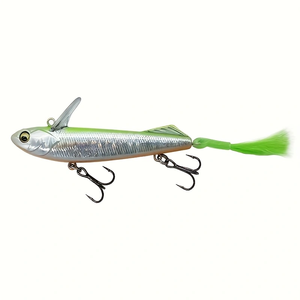 Señuelo Flotante Tipo Lápiz <span class=keywords><strong>de</strong></span> 68mm/5g con Cola <span class=keywords><strong>de</strong></span> Pluma y Deflector Frontal, Acción Flotante Estable, Destello y Salpicaduras para Atraer Peces, Lanzamiento Largo - Product Image 6