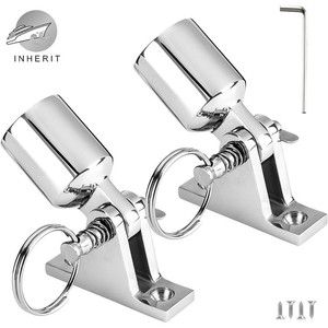 Heritage Metal Boat Fitting 316/304 Stainless Steel Mirror Polished Sunshade Tube Connector for <b>Yacht</b> Retrofit Upgrade - Product Image 4