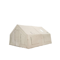 Grande tente de camping gonflable pour 6 à 10 personnes, deux chambres, ouverture automatique rapide, imperméable, coupe-vent, tissu Oxford pour