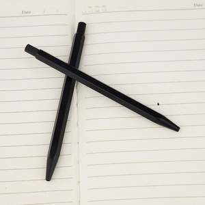 Stylo en laiton fin, stylo à bille en métal pour hôtel, haute qualité, logo personnalisé, impression noire, stylo promotionnel sportif - Product Image 6