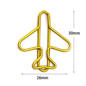 Прямые поставки с завода: креативные канцелярские принадлежности для офиса и школы — закладки-скрепки в форме самолета для подарков риелторам - Product Image 5