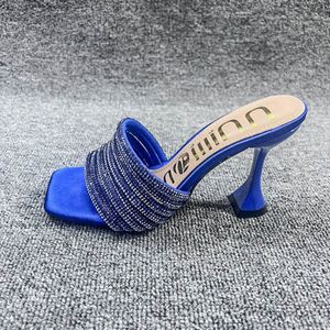 Zapatos de Tacón Abierto con Pedrería de Cristal para Mujer, Modelo 2025 - Product Image 4
