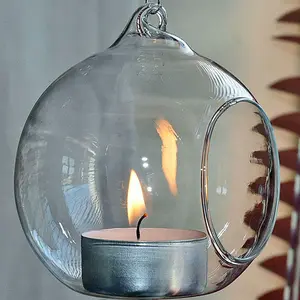 San valentino porta Tealight appesa a bolle di vetro soffiato a mano per decorazioni per la casa giardino esterno da regalo