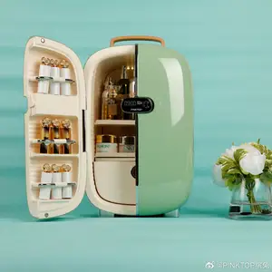 Professional Food Drinks Cooling N Heating Machine Can Cooler 12L Car Fridge 220V/12V Beauty Cosmetics Personal Use Mini Fridge