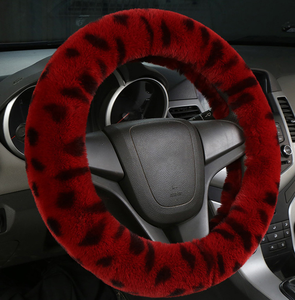 Housse de volant en fausse laine chaude d'hiver Diamètre 14.96 "X 14.96" pour HONDA OPEL Citroën Peugeot - Product Image 6